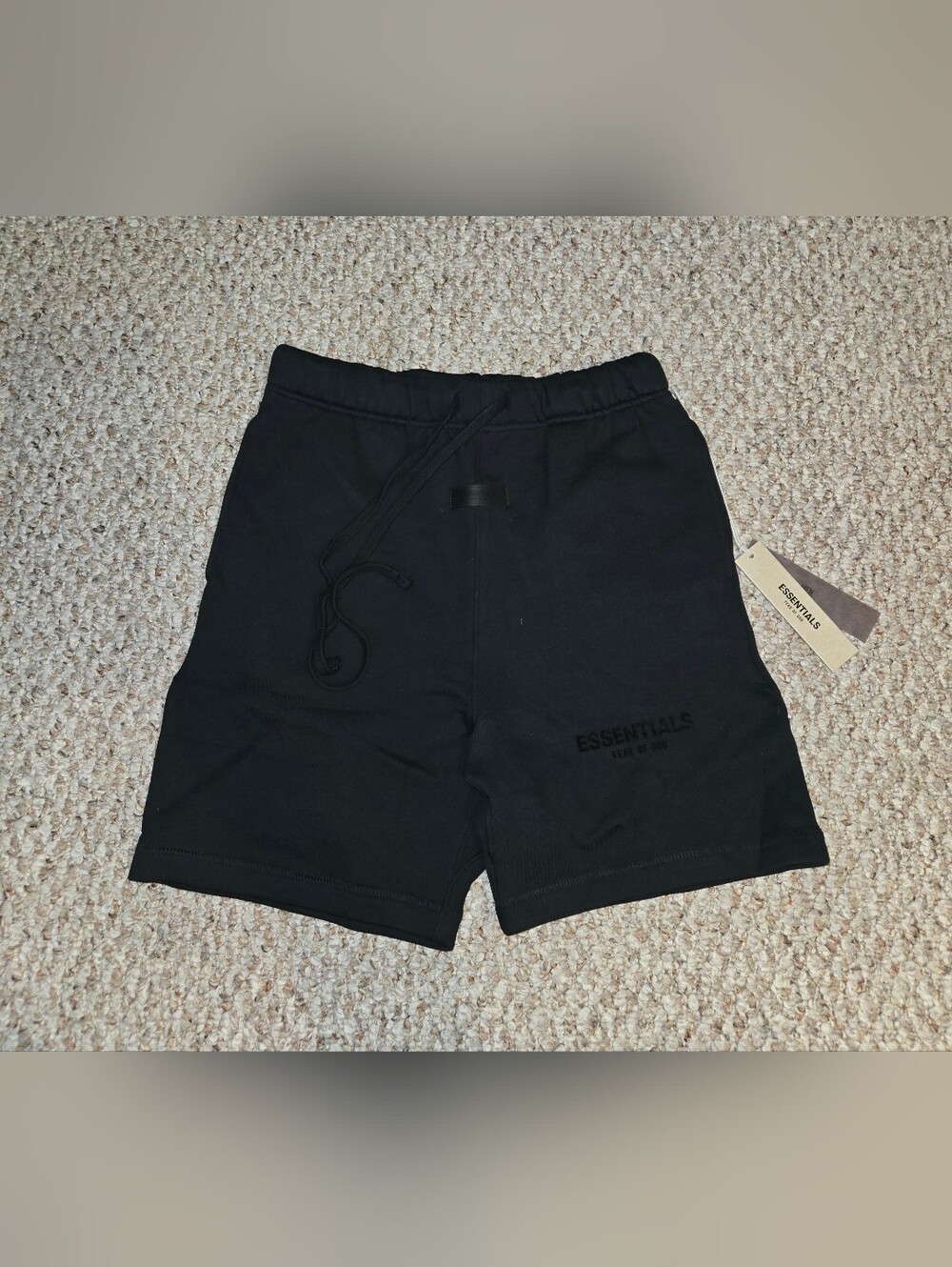 NWT Authentic Fear of God Essentials Shorts 'Black Men's Size XS